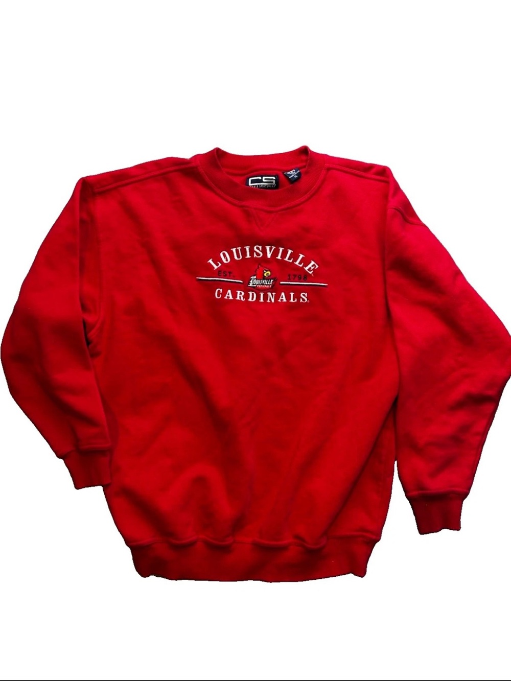 Vintage Louisville Cardinals Sweatshirt Mens XL Embroidered Crewneck  Y2K